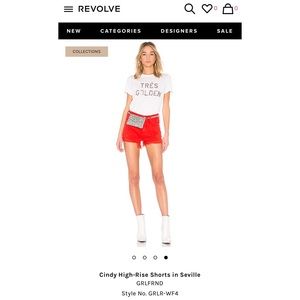 Brand New GRLFRND Cindy High Rise Shorts